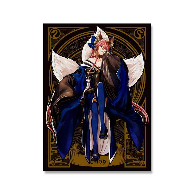 Anime Canvas Paintings Tarot Print Home Decor Fate Grand Order Wall Art Modular Comic Picture Japan Anime Modern Bedroom Posters