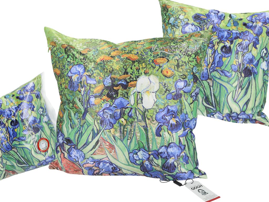 Poduszka Dekoracyjna Poszewka Vincent Van Gogh Irysy Wypełnienie