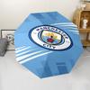 Manchester City Theme Automatic Umbrella, Lightweight & Portable, 8 Rib, Perfect for Outdoor Travel, Birthdays, Christmas, Gifts.