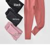 High-Waisted Plus Size Lambswool Thermal Pants with Knee Pads