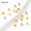 18K Gold Plated Brass Positioning Clasps Stopper Spacer Bead Crimp End Beads,Lamps For Jewelry,DIY Jewelry Making Supplies