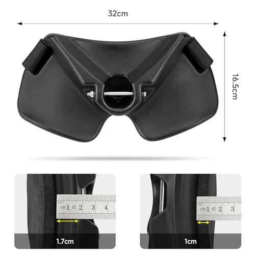 SANLIKE Gimbal Fighting Belt, Sea Fishing Rod Holder, Adjustable Waist Belt for Easy Storage, Black