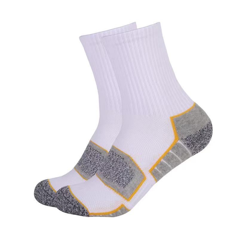 Thickened Terry Sole Outdoor Hiking Socks - Sweat-Absorbent, Mid-Calf Sports Running and Mountaineering Socks