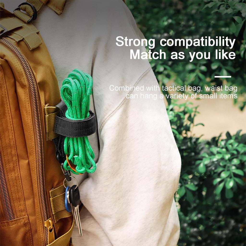 Mehrzweck-Nylonhandschuhe Haken Arbeitshandschuhe Sicherheitsclip Kletterseil für den Außenbereich Camping Aufhängung Outdoor-Camping