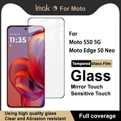 Skirta „Moto S50 5G“ / „Moto Edge 50 Neo 5G Glass IMAK“ viso padengimo grūdinto stiklo plėvelės „Pro+“ serijai