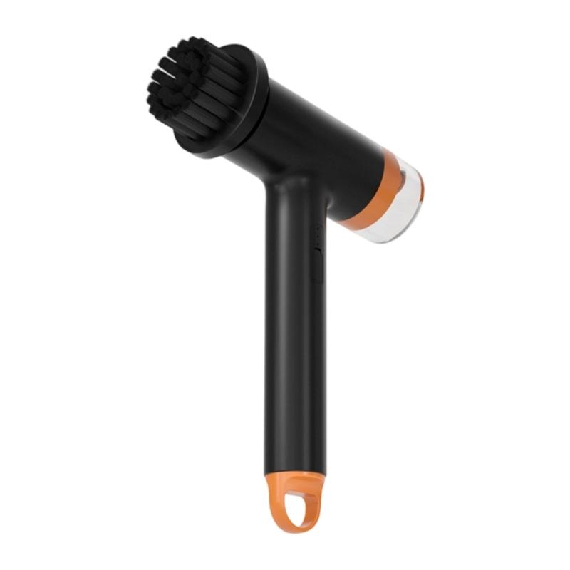 

Rechargeable Electric Cleaning Brushes 5 Multiple Surfaces Brushes Head Wireless Scrubbers For Bathtubs Window Dish Floor Tile Grout Maintenance чорний