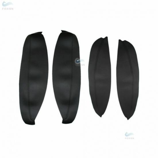 4PCS Leather Door Handle Panel Armrest Cover For Nissan Qashqai J10 2007 - 2015