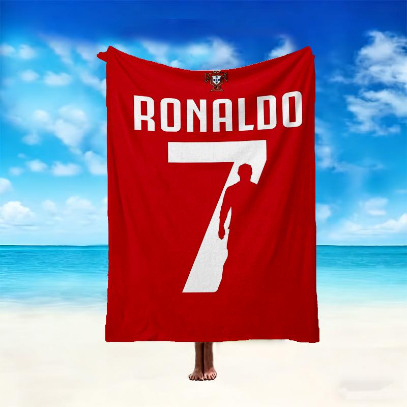 Cristiano Ronaldo Pattern Blanket, Cozy Blanket for All-Season Comfort on Sofas, Beds, Office, Car, Camping and Travel