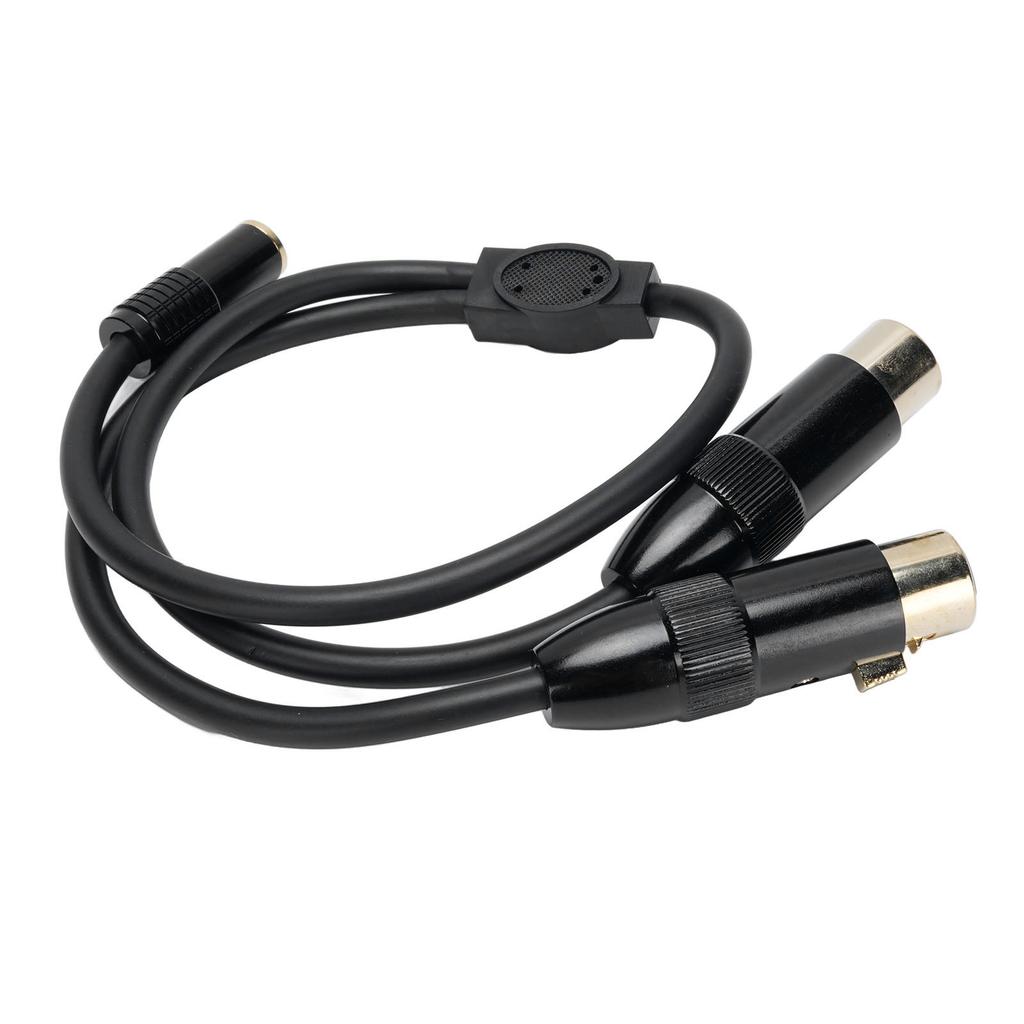 3,5 mm Buchse auf Dual XLR Buchse Kabel 0,5 m Länge 3,5 mm 1/8 Zoll AUX auf XLR Unsymmetrischer Y-Splitter Ka