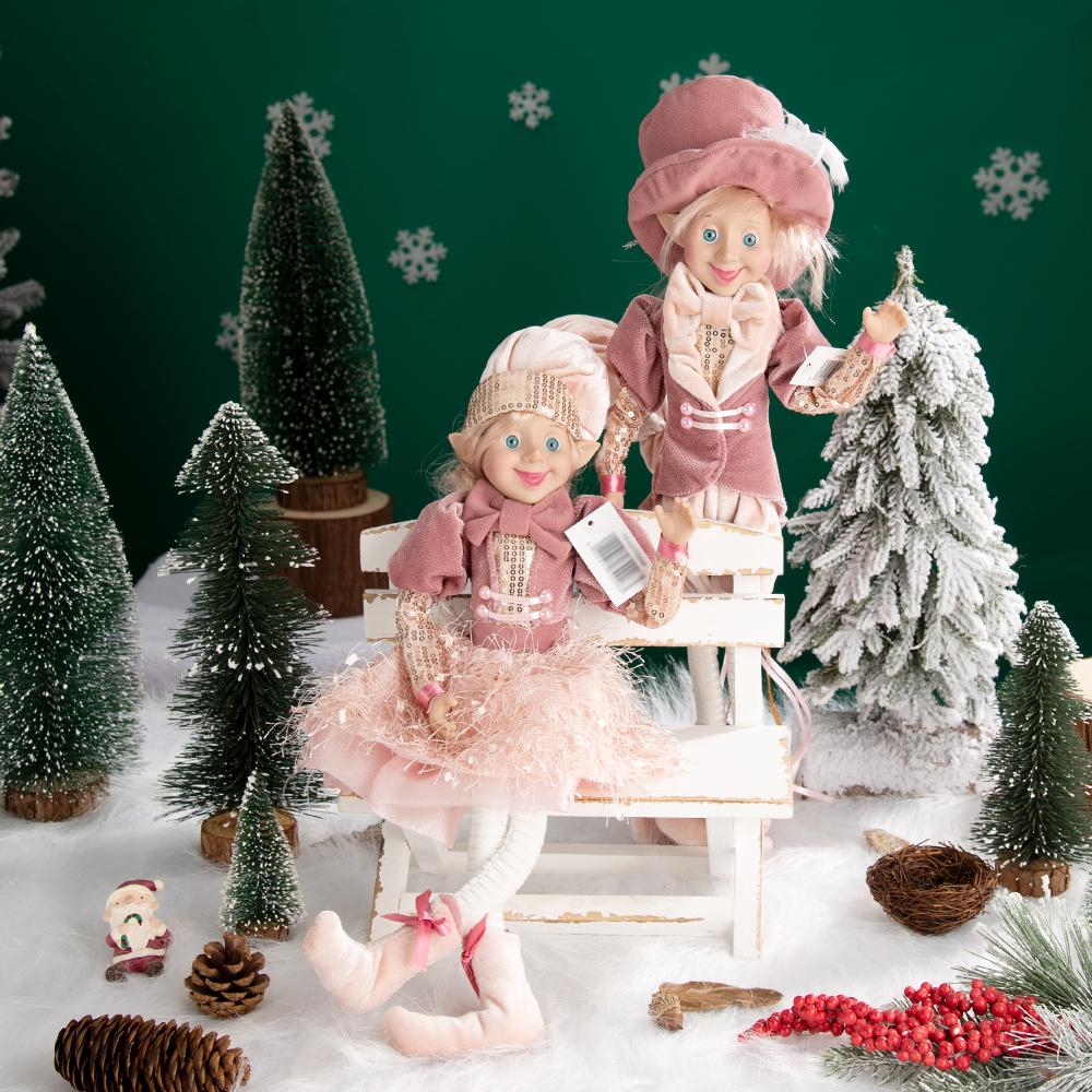 Neue farbenfrohe und niedliche Weihnachtselfen-Puppen-Anhänger, Weihnachtsdekoration, frohe Weihnachten, Heimdekoration, Natal, frohes neues Jahr, Heimdekoration