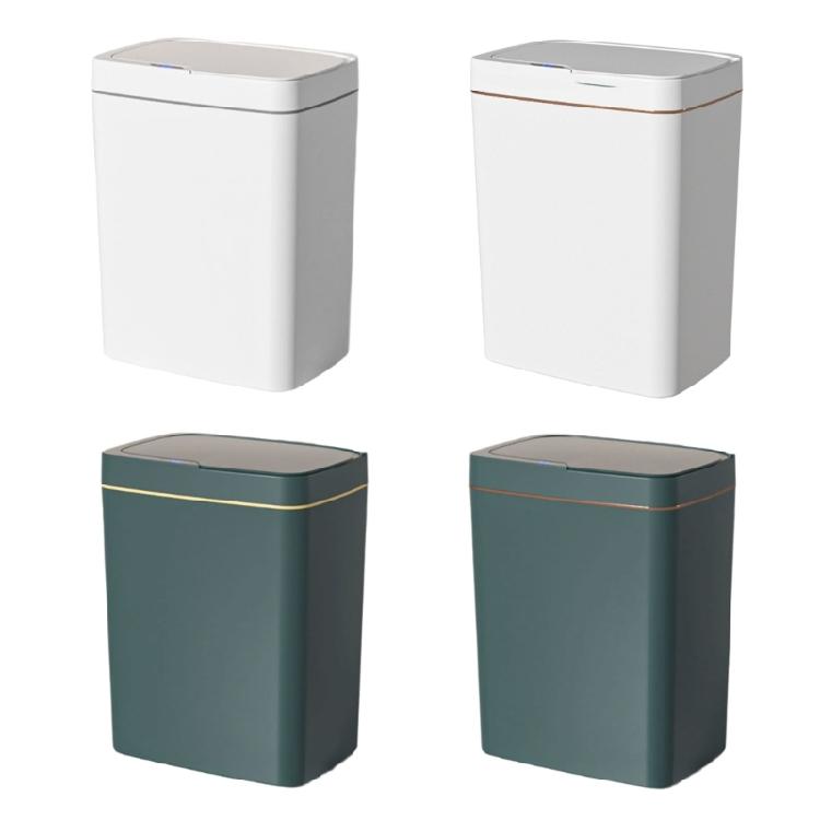 Battery Powered Waste Basket with Sensors Lid Easily Disposal Automatic Garbage Can for Cleanliness Enthusiasts