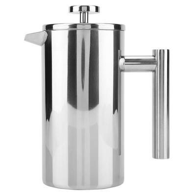 Double-Walled Stainless Steel French Press Coffee Maker with Filter, Teapot for Home, Office, or Coffee House (1000ML)