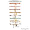 Rainbow Woven Love Heart Friendship Bracelet With Gold Cross Pendant For Women