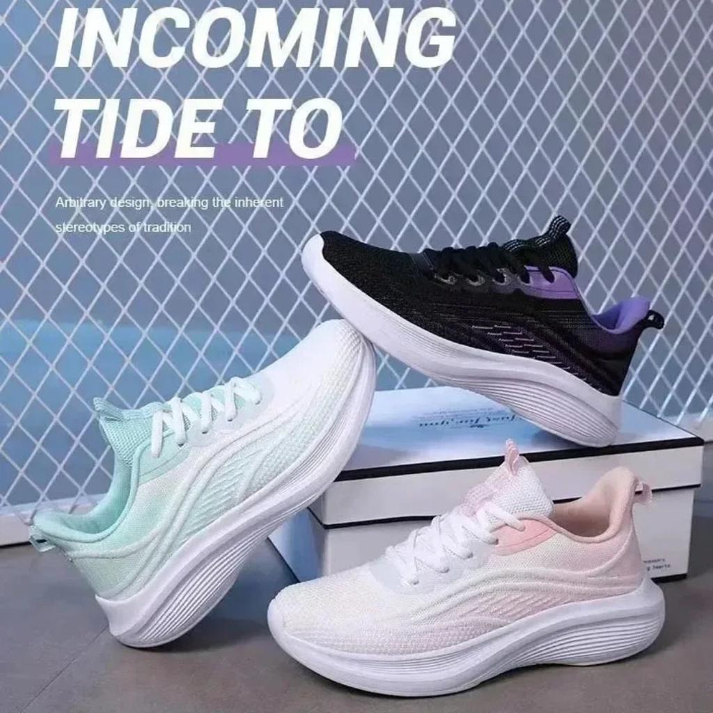 Codzienne Bieganie Letnia Moda Antypoślizgowe Wędrówki Siatka Oddychalność Buty Sportowe Tenis Kobieta Trend Sneakersy Damskie Para
