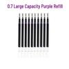 Qiandai Purple Pen Set: 0.7mm & 1.0mm Student Calligraphy and Signature Water-Based Pens