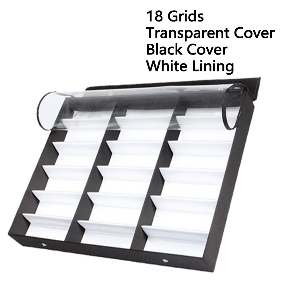 16/18 Grids Flip Eyeglass Display Stand Tilt Standing Glasses Display Case  Women Style 3