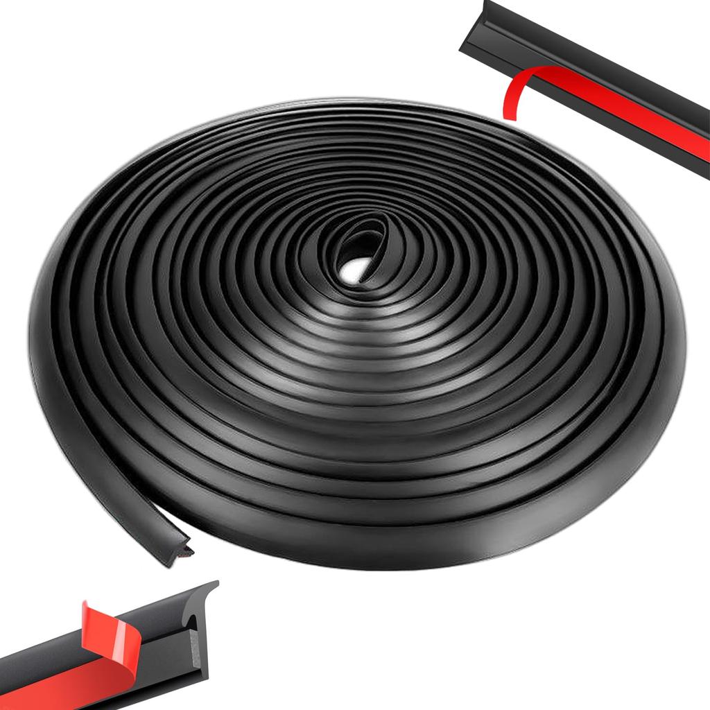 T-shaped car molding, 5m, car door edge guard, fills gaps,