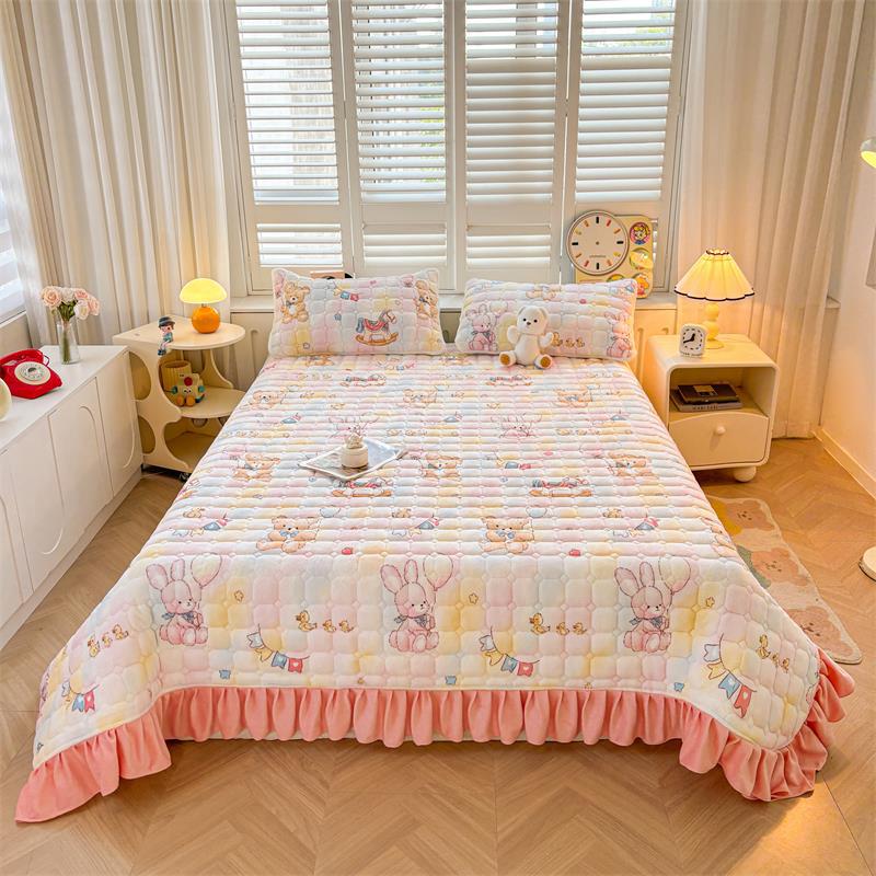 Four Season Universal Milk Velvet Mattress Coral Fleece Home Thicken Cushion With Fleece Padding Student Dormitory Bed Sheets