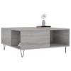 VidaXL Table basse sonoma gris 80x80x36,5 cm bois d'ingénierie 830786