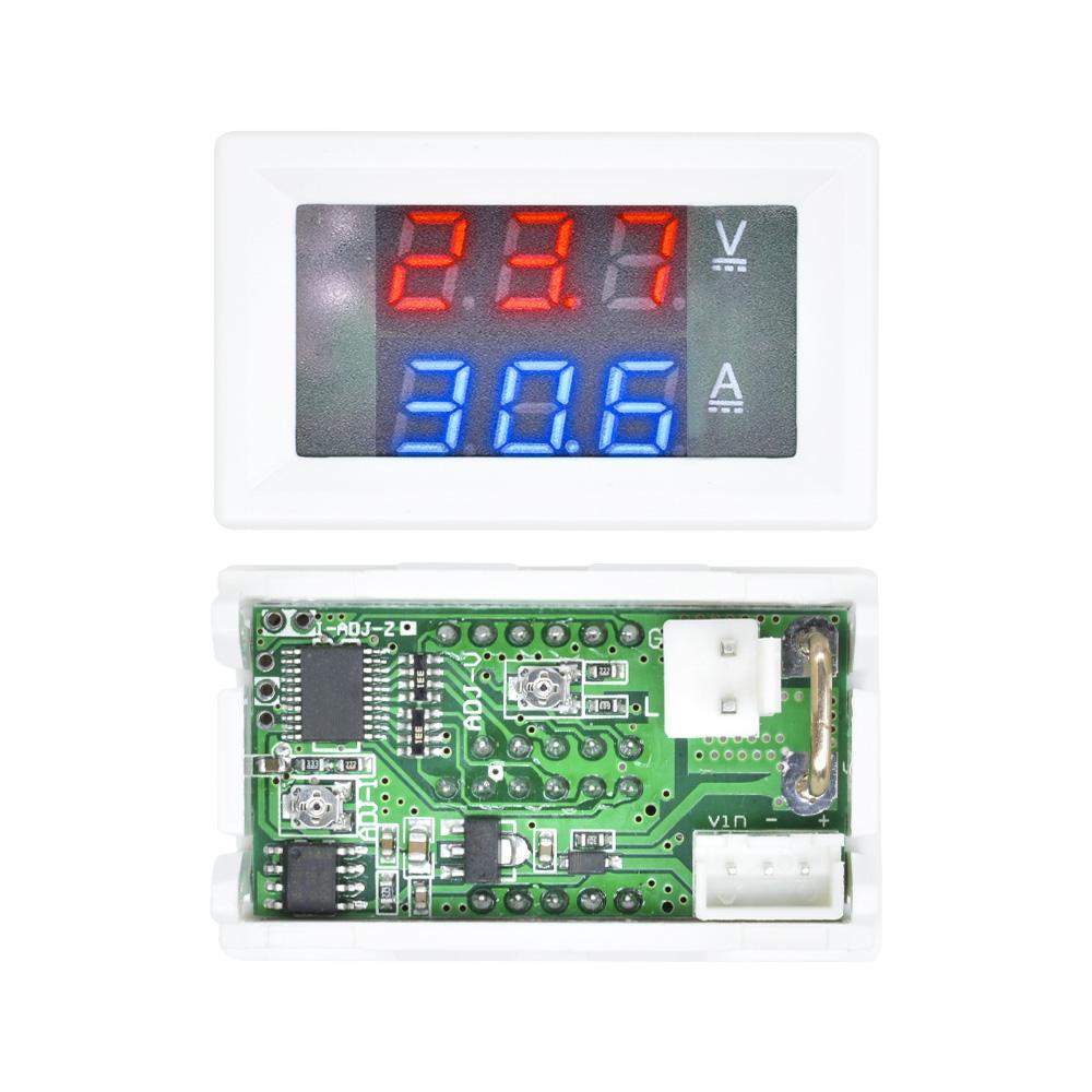LCD Digital Voltmeter Ammeter Wattmeter Voltage Current Power Meter Volt Detector Tester Monitor 48V 60V 72V DC 0-100V 10A 1000W