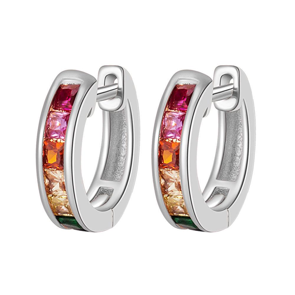 Luxury Geometric Zirconia Ear Cuffs - European & American Style