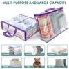 5Pcs Clothes Storage Bags PVC Waterproof Bed Sheet Bedding Dustproof Transparent Organizer Bag for Home Multipurpose Packing