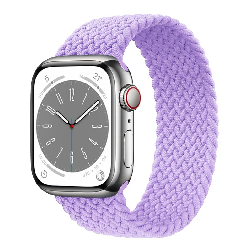 

Ремешок для Apple Watch, ремешок 44 мм, 40 мм, 45 мм, 41 мм, 49 мм, 38 мм, 42 мм, эластичный плетеный браслет-петля соло, iwatch series 7 se 3 6 8 ultra 42mm 44mm 45mm 49mm&L
