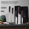 WXCOO Japanese Knife Set with Knife Bag Kitchen Knives Damascus Laser Fish Fillet Meat Cleaver Fruit Peeler Santoku Cutter
