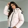 Short cotton-padded clothes, winter new hooded small men, fashionable and thin cotton-padded clothes, women's thickened cotton-padded jackets, warm