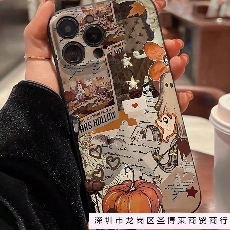 Pumpkin Halloween for Apple iPhone16 Pro mobile phone case 11/12/13/14/15promax soft case 7