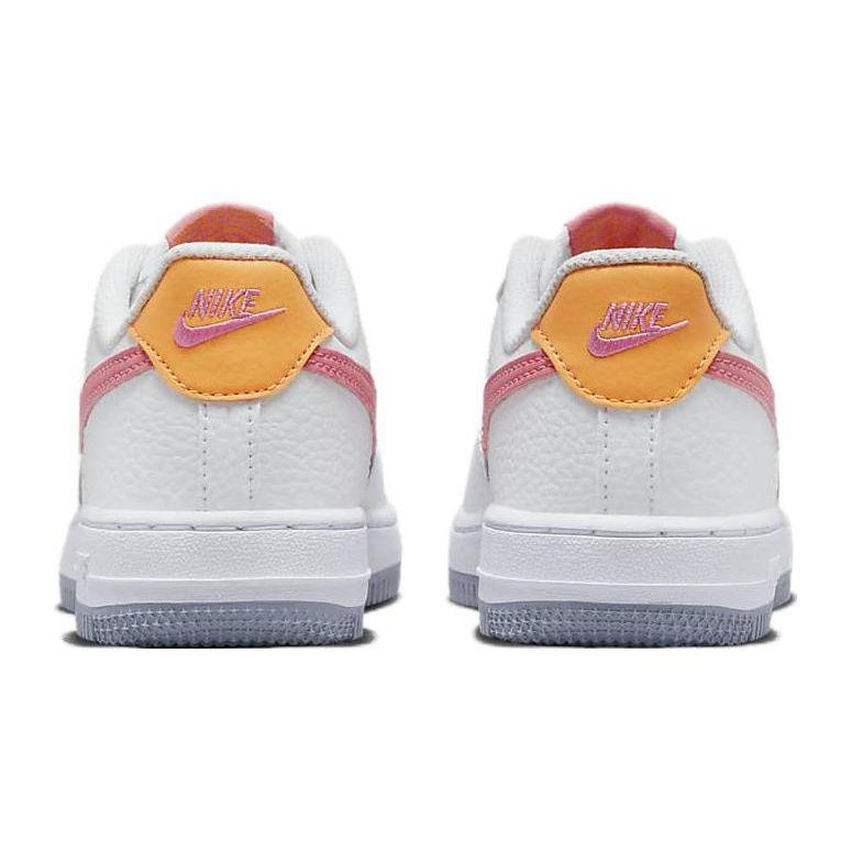 Nike Force 1 Low PS White Coral Chalk Kids Sneakers Laser-Orange Indigo-Haze FJ3484-100
