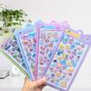 Kawaii Animals 3D Bubble Stickers Cute Cartoon Clip Stickers DIY Diary Stationery Stickers Decorative Aesthetic Art