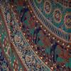 BLESS INTERNATIONAL Beautiful Indian Bohemian Psychedelic Hippie Tree of Life Window Curtain Panels for Bedroom, Living(Green Gray Elephant Mandala)