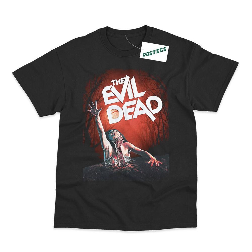 

Retro The Evil Dead Inspired Movie Poster Direct To Garment Printed T-Shirt S