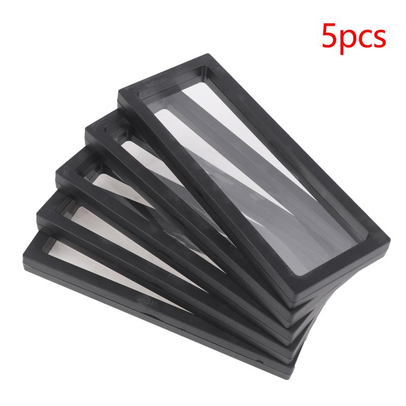 Acrylic 3D Floating Frame Display Holder Stand for Small Collectibles Jewelry Medals Transparent Frame for Shelf Display