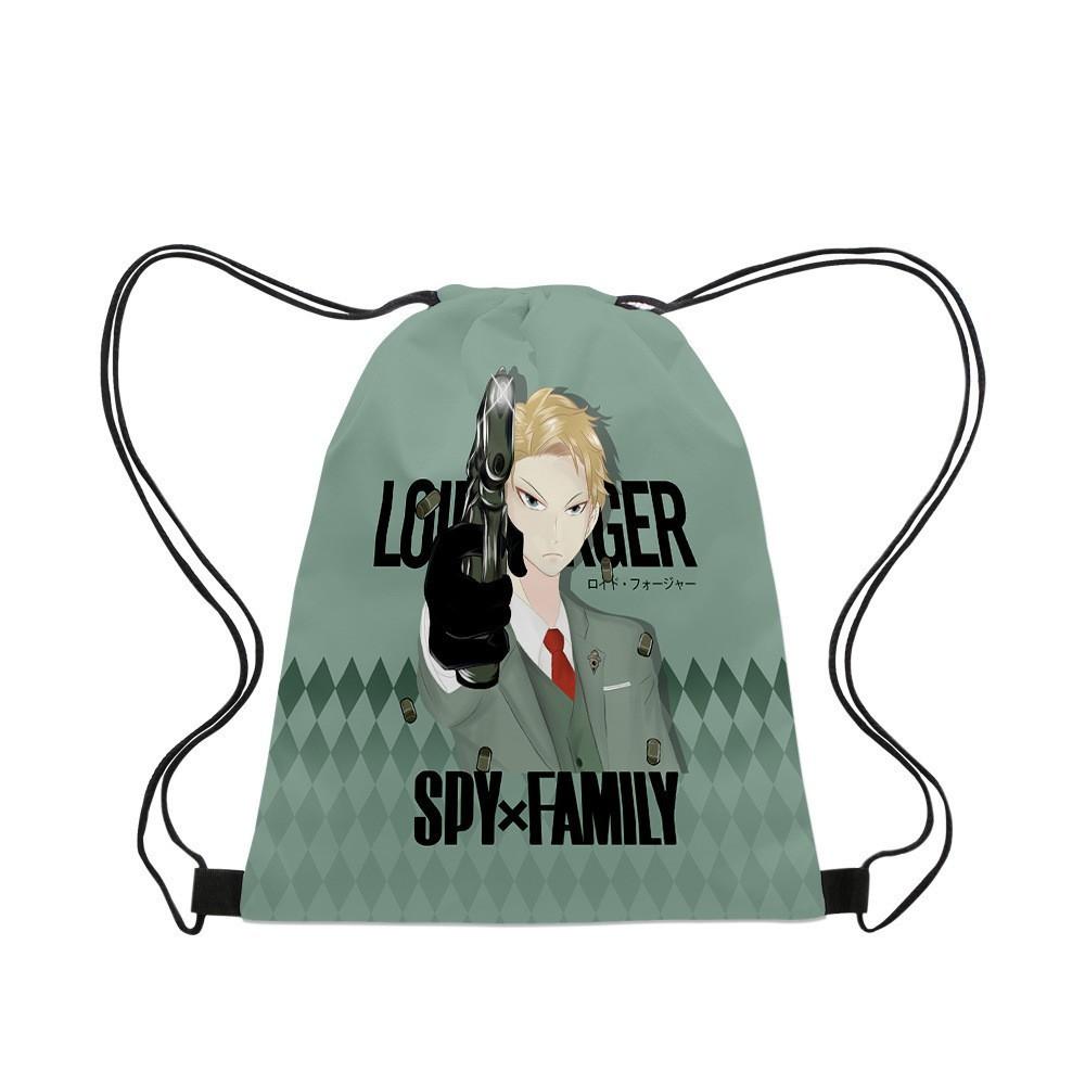 Spy Playhouse Schoolbag 3D Digital Color Printing Trend Simple Drawstring Bundle Pocket