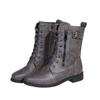 Women's European-Style Martin Boots 2025 Fall/Winter Flat-Heel Oversized Buckle Short Boots