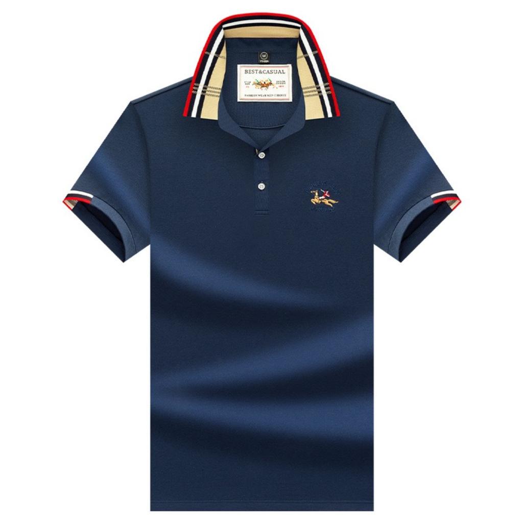 STORN Summer Men's Polo Shirts High Quality Solid Color Short Sleeve Turn Down Collar Embroidery Casual Male Tees
