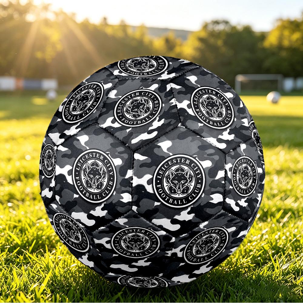 Leicester City FootballPrinted Size 5 Soccer Botball, Anti Slip Adult Match Football Souvenir for Football Fans