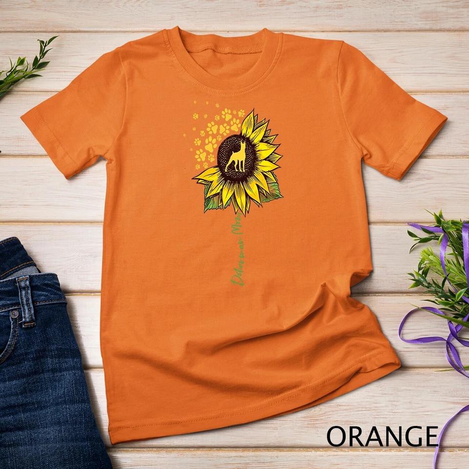 Doberman Mom Sunflower Doberman Pinscher Gifts Dog Mom Mama Unisex T-shirt 9 4XL