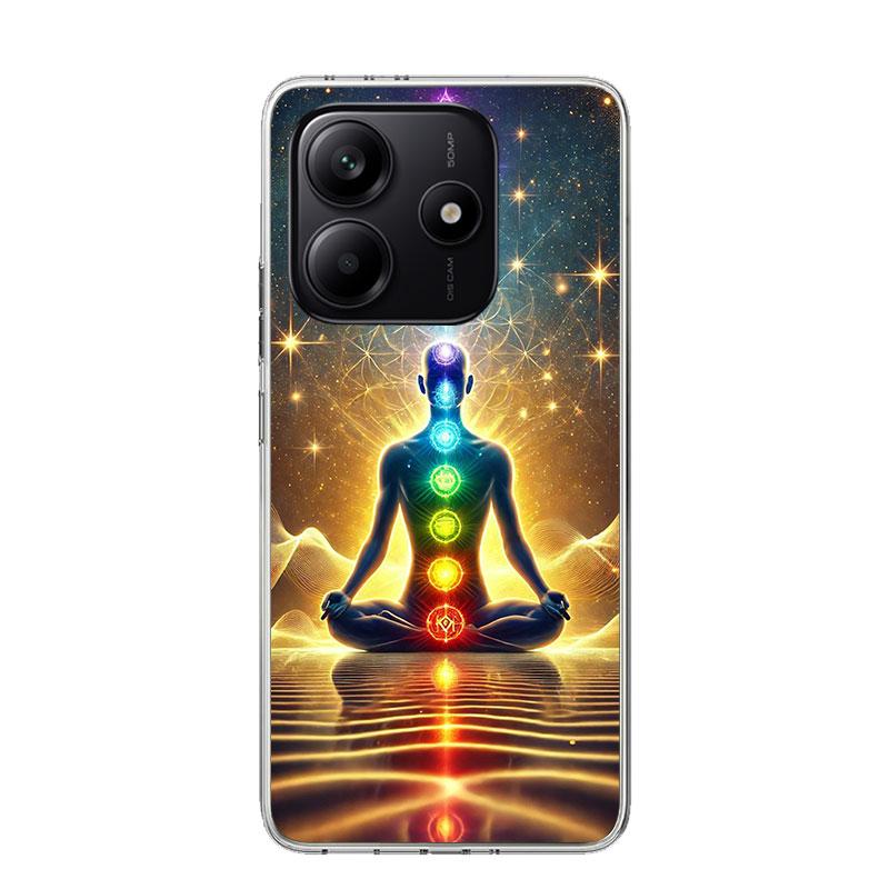 Yoga Chakra Spiritual Energy Universe Phone Case For Xiaomi Redmi Note 15 14 13 12S 12 Pro Plus 11S 11E 11 11T 10S 10 Art Soft P