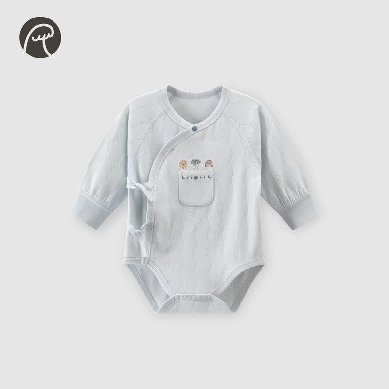 Guai Qi Xiong Newborn Tie-Wrap Bodysuit