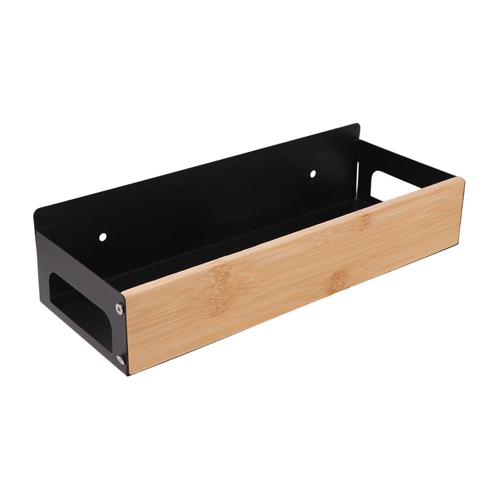 

Wall Mounted Condimenters Spice Rack Large Capacity Sturdy Spice Storage Rack No Punching Carbon Steel Kitchen Organizer Shelf