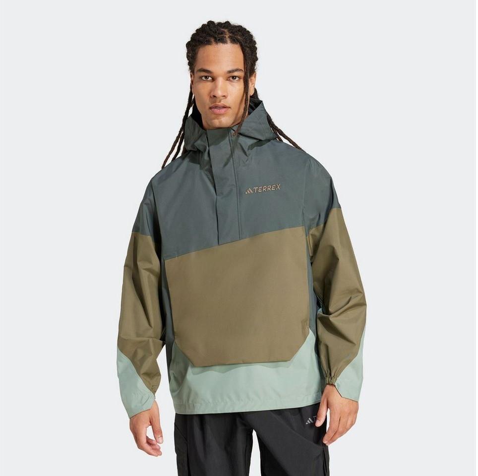 Jacket Adidas Terrex Xploric 2.5L Climaproof Anorak Legend Ivy / Olive Strata / Silver Green (JD8346)