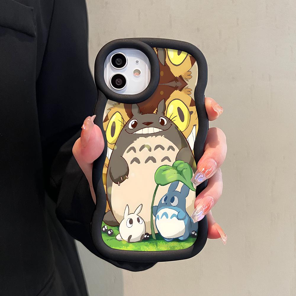 Painted Pattern Big Wave Edge Soft Silicone Material Macaron Phone Case Shockproof Protective Rubber Casing for Samsung Xiaomi Poco Redmi