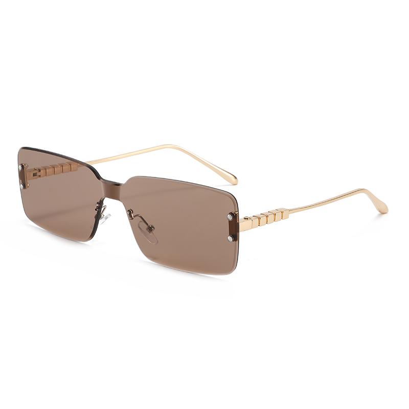 

Fashion Rimless Square Metal Sunglasses Women Men High-quality Brand Sun Glasses Outdoor Travel Commute Lady Man Eyewear UV400