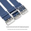 20mm 21mm 22mm FKM Universal Fluororubber Watch Strap For Tudor BlackBay Omega Seamaster IWC Longines Rolex Belt Watch Band