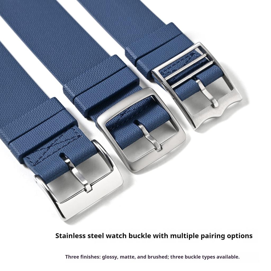 20mm 21mm 22mm FKM Universal Fluororubber Watch Strap For Tudor BlackBay Omega Seamaster IWC Longines Rolex Belt Watch Band