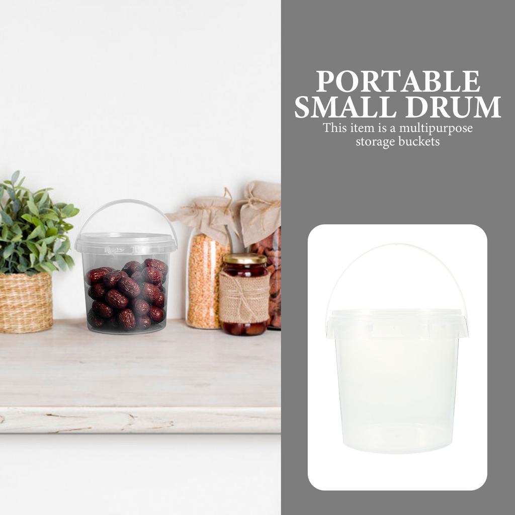 10Pcs Multipurpose Storage Buckets Sealed Plastic Containers for Food Kitchen Storage Portable Grains Supply