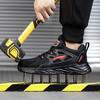 Breathable Work Safety Shoes Men Lightweight Protective Work Sneakers Anti-smash Anti-puncture Indestructible Men Safety Boots